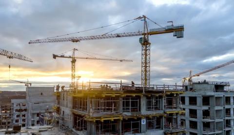Запуск новых строительных проектов увеличился на треть