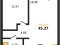 Продается 1-комн. квартира, 45,27 м²