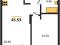 Продается 1-комн. квартира, 45,53 м²