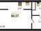 Продается студия 30,57 м²