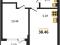 Продается 1-комн. квартира, 38,46 м²