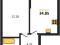 Продается 2-комн. квартира, 34,85 м²