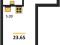 Продается студия, 23,65 м²