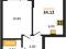 Продается 2-комн. квартира, 34,12 м²